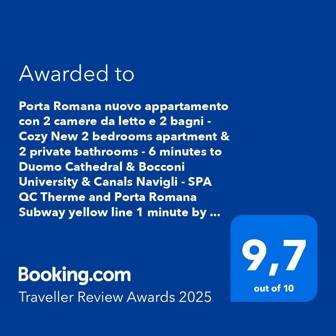 Home Suite Home With Free Parking - Parcheggio Gratuito Porta Romana Suite Newly 2 Bedrooms Apartment With 2 Bathrooms Subway Metro 3 Stops To Duomo Mediolan Włochy